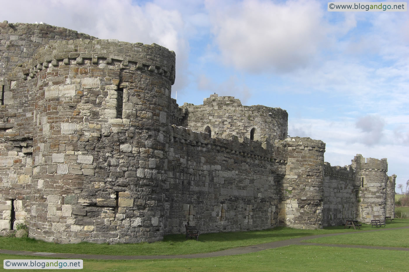 Beaumaris Castle - Outer wall